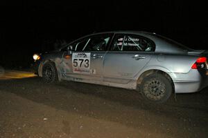 The Justin Chiodo / Mike Neisen Honda Civic goes through a 90-right on SS7.
