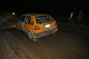 Chad Eixenberger / Jay Luikart blast away from the start of SS9, Menge Creek, in their VW Golf.