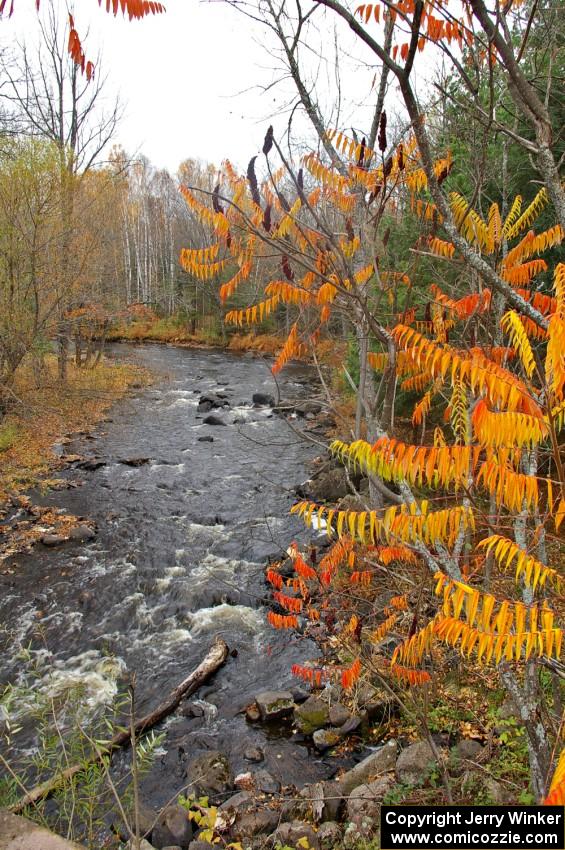 A colorful stream near the Michigan/Wisconsin border.