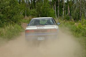 The '0' Subaru Legacy of Amy Springer checks out SS1.