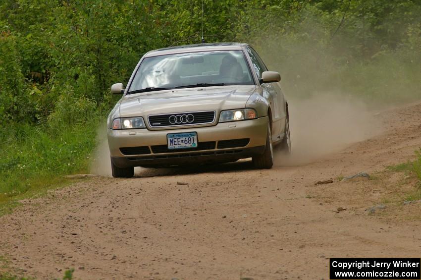 The '00' Audi Quattro checks out Potlatch Road before SS1.