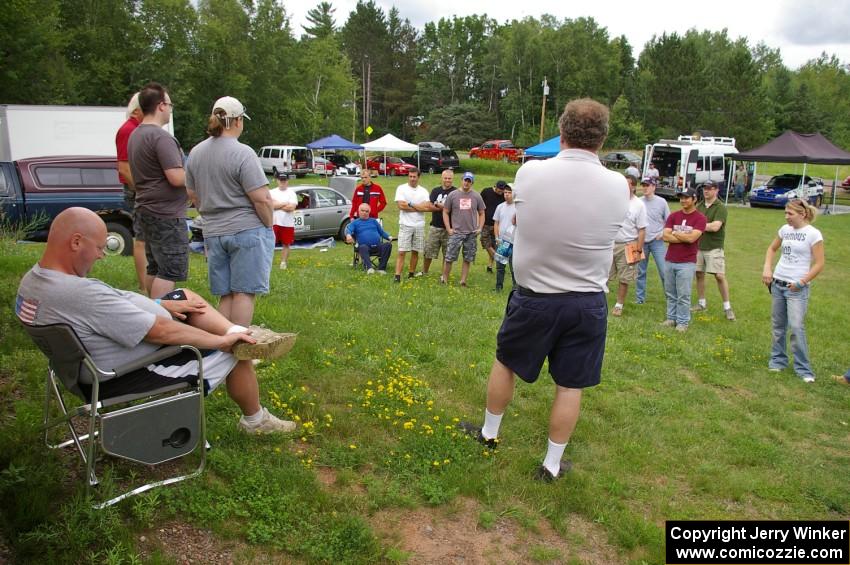 The drivers meeting before the event.