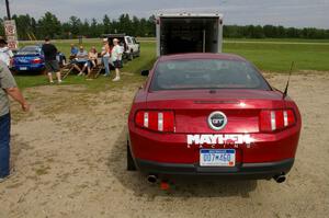 The Mark Utecht / Rob Bohn Ford Mustang prior to the practice stage.