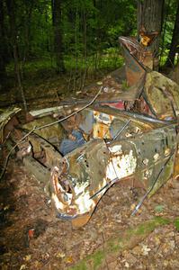 Wrecked 1954 Buick in the woods off Anchor-Mattson Rd.(2)