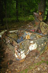 Wrecked 1954 Buick in the woods off Anchor-Mattson Rd.(3)