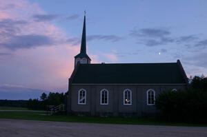 Sunset over the church located just outside of Lake Itasca State Park.(2)