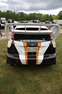 The gigantic rear wing on the Dillon Van Way / Josh Knott Ford Focus.