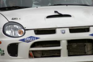 Zach Babcock / Jack Penley at speed in their Dodge SRT-4 on SS1.