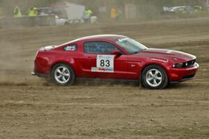 Mark Utecht / Rob Bohn start out SS1 in their Ford Mustang.