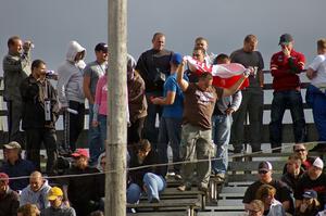 Polish fans in the stands at the speedway on SS1.(1)
