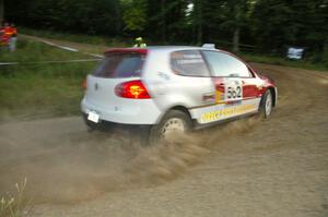 The Brian Dondlinger / Dave Parps VW GTI-Rally heads uphill at the hairpin on SS4.