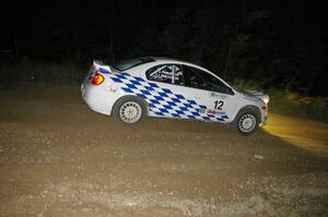 The Zach Babcock / Jack Penley Dodge SRT-4 at the downhill hairpin on SS7.