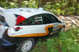 Dillon Van Way / Josh Knott drive their Ford Focus at speed on SS8.