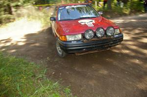 The Paul Donlin / Elliot Sherwood Ford Escort was back in action on SS8 after getting repaired on Friday.