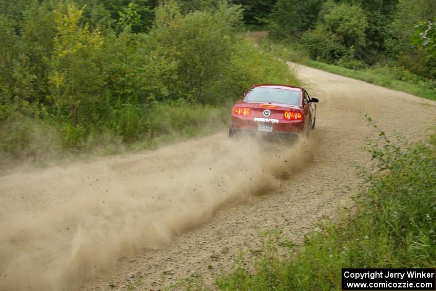 Mark Utecht / Rob Bohn flog their Ford Mustang on the practice stage.