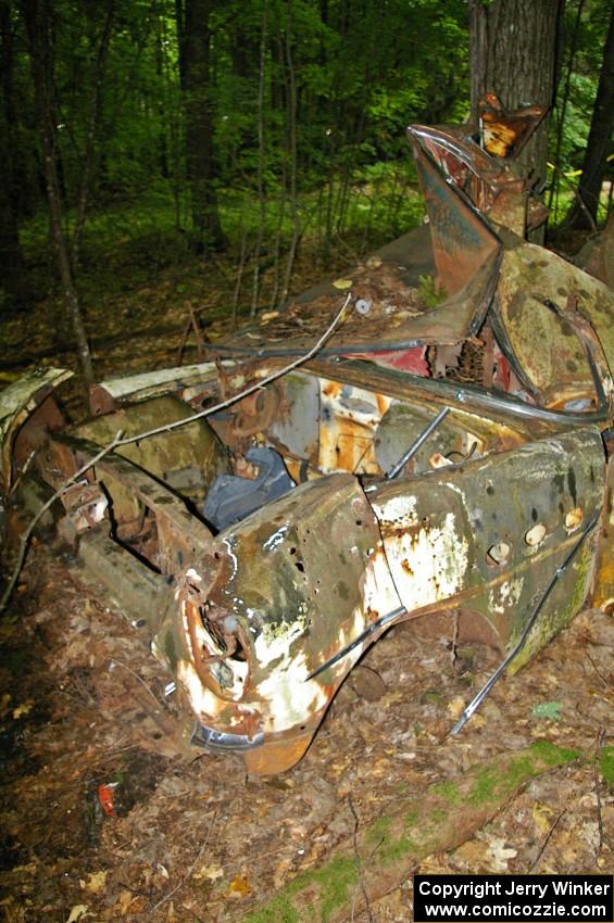 Wrecked 1954 Buick in the woods off Anchor-Mattson Rd.(2)