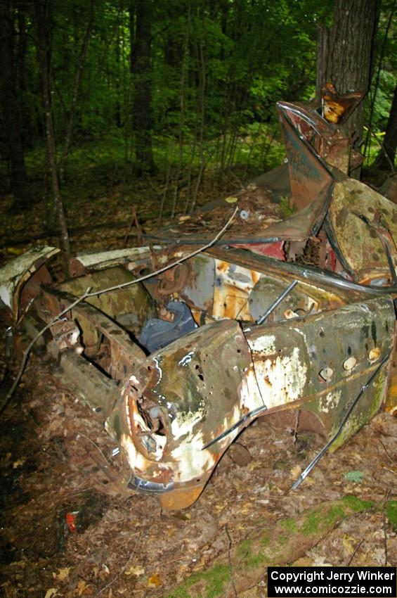 Wrecked 1954 Buick in the woods off Anchor-Mattson Rd.(3)