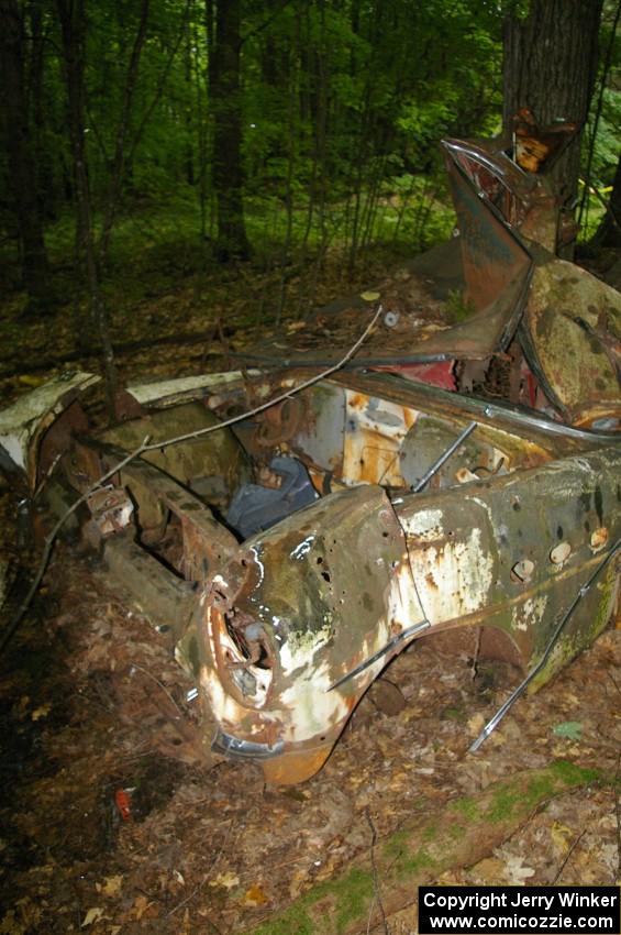 Wrecked 1954 Buick in the woods off Anchor-Mattson Rd.(4)