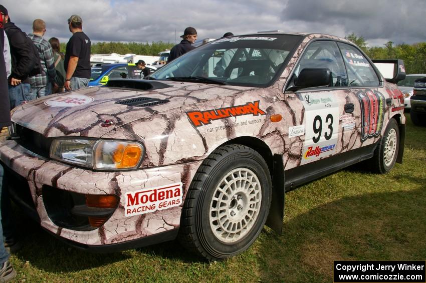 Bob Olson / Conrad Ketelsen display their Subaru Impreza at parc expose.