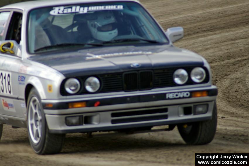 Bill Caswell / Elliot Sherwood BMW 318i on SS1.(1)