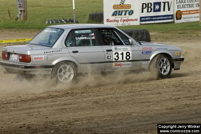 Bill Caswell / Elliot Sherwood BMW 318i on SS1.(2)