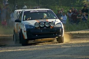 Dillon Van Way / Josh Knott drive their Ford Focus past spectators on SS12.