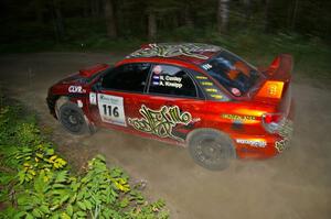 Nate Conley / Adam Kneipp execute a beautiful slide in their Subaru WRX STi on SS15.