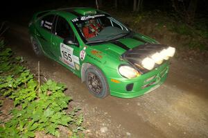 John Conley / Keith Rudolph drive their Dodge SRT-4 uphill during the early part of SS15.