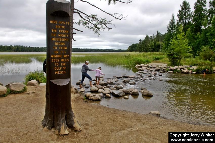 View of the headwaters of the Mississippi River.(1)