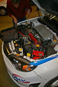 The Tim Rooney / Travis Hanson Subaru WRX Sti goes through tech inspection. (2)