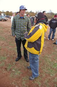 Travis Pastrana chats with Russ Johnson.