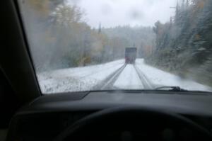 Logging truck on the drive from Eagle River to Phoenix. (1)