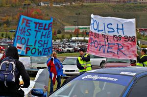 Polish fans cheer and sing at parc expose. (3)