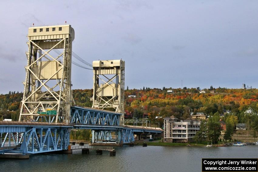 Aerial lift bridge in Houghton / Hancock, MI.