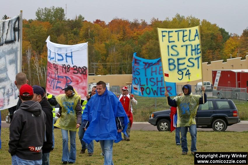 Polish fans cheer and sing at parc expose. (2)