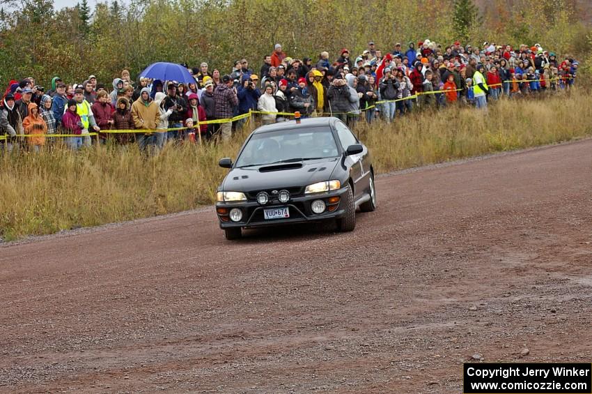 Erick Nelson drove his Subaru 2.5 as one of the car 0's for the event.