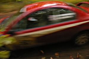 Doug Shepherd / Karen Wagner were a blur near the finish of Beacon Hill, SS2, in their Dodge SRT-4.