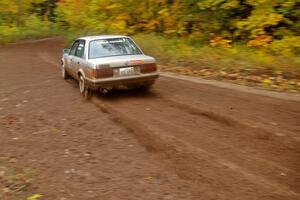 Bill Caswell / Elliott Sherwood come through the flying finish of Beacon Hill, SS2, in their BMW 318i.