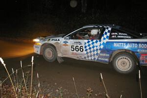 Matt Huuki / Tom Immonen at speed in their Eagle Talon on Far Point 1, SS5.