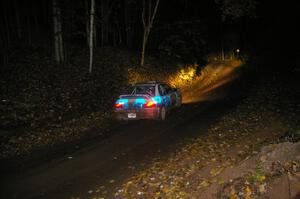 The Henry Krolikowski / Cindy Krolikowski Subaru Impreza moments before having a fast off on Menge Creek.