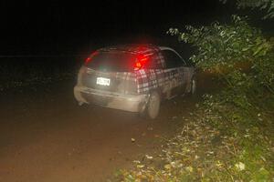 Dillon Van Way / Ben Slocum at speed in their Ford Focus on Menge Creek, SS9.