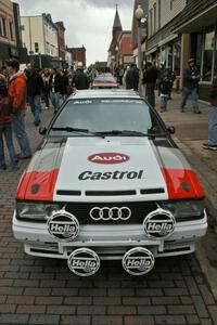 Tim Maskus drove his Audi Quattro UR as med sweep for the event.