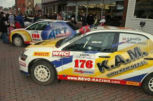 Coming from Poland, the ART Rally Team had a pair of Mitsubishi Lancer Evo 9's.
