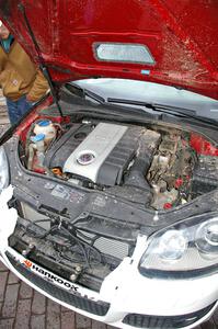 Engine bay of the Brian Dondlinger / Dave Parps VW GTI-Rally. (2)