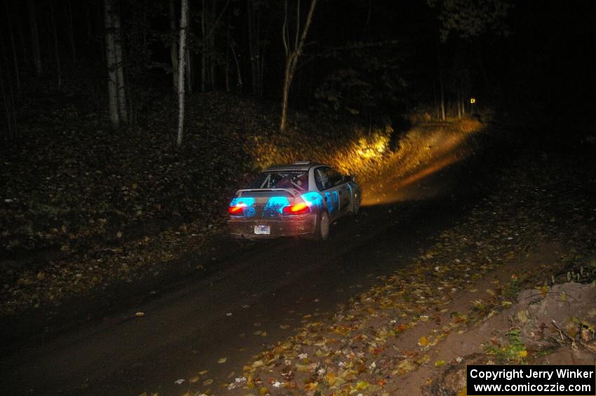 The Henry Krolikowski / Cindy Krolikowski Subaru Impreza moments before having a fast off on Menge Creek.