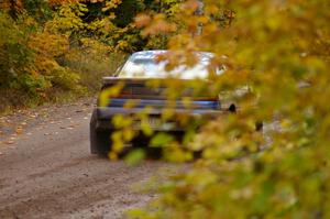 Matt Huuki / Tom Immonen blast away from the start of Delaware 1, SS11, in their Eagle Talon.