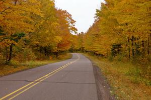 Five Mile Pt. Rd. on the way to Eagle River