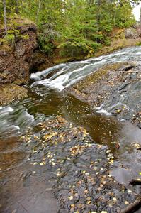 Silver River Falls just across the street from the exit of Brockway Mountain Dr. (2)