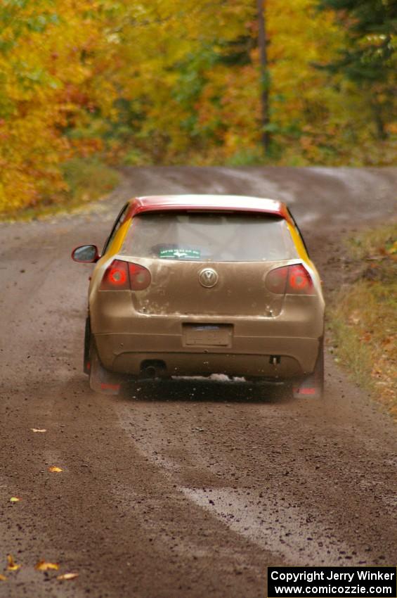 Brian Dondlinger / Dave Parps head away from the start of Delaware 1, SS11, in their VW GTI-Rally.