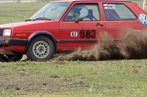 Dan Drury in Brent Carlson's VW GTI